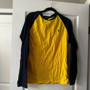 Polo by Ralph Lauren Men's Long Sleeve Shirt in Yellow and Black